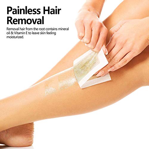 40 Strips Wax Strips,Hair Removal Wax Strips for Arms, Legs, Underarm