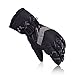 HUO ZAO Winter Snow Ski Gloves for Men Boys Outdoor Cycling Snowboarding Camping Black