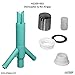 Amerigap T52 RO kit, Extra Long Thread Air Gap with Twin Inlet Ports for Dishwasher and Reverse Osmosis - Chrome