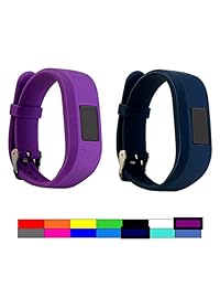 Dunfire pulseras de repuesto y Clip fundas para Garmin Vivofit 3 y Vivofit Jr, tamaño grande y pequeño tamaño bandas, talla única carcasa con Clip