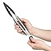GuteKüchen 3 Tongs And Finger Oven Mitt Set, Three Sizes Of Stainless Steel Tongs In 7