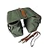 Tourbon Waterproof Canvas Bicycle Bike Rear Seat Carrier Bag Cycling Double Roll-up Pannier Bag Packthumb 2