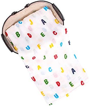 Anbenser Newborn Baby Receiving Blanket Super Soft Bamboo Fiber Allergy-Free Lightweight Toddler Receiving Wrap Swaddle Blanket for Boys Girls 47 X 47 inch Soft Breathable Cotton