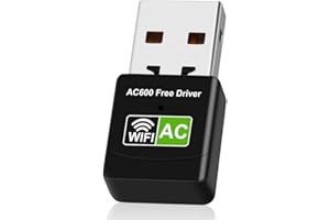USB WiFi Adapter for PC Desktop Mini Wireless Adapter 600Mbps WiFi Network Adapters for Desktop Computer/Laptop,Dual Band 5G/