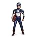 Disguise Marvel Captain America The Winter Soldier Movie 2 Captain America Retro Classic Muscle Boys Costume, Medium (7-8)