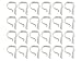 Church Pew Clips for Wedding Decorations - Set of 24, Heavy Duty Plastic Hooks, Accent Chairs, Railing, Wedding Aisle Decor, Flower Shop, Arrangements