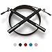 321 STRONG Aluminum Speed Jump Rope - Black