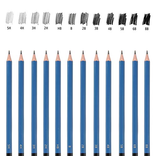 YOTINO 23 Pcs Drawing and Sketching Pencil Set, Professional Sketch Pencils Set in Aluminum Case, Art Supplies Drawing Kit for Adults Kids