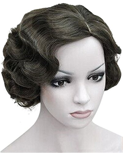 ROLECOS Marilyn Monroe Wig Womens Vintage Short Curly Flapper Wigs Party Cosplay
