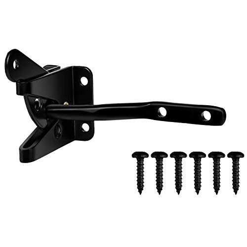 Self Locking Gate Latch Automatic Gravity Lever for Wood Fence Gate