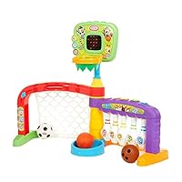 SONGYU Child Height Adjustable Basketball Stand Bowling Football 3 in 1 Indoor Outdoor Basketball Hoop with Sound Baby Toy Sport Game Play Set