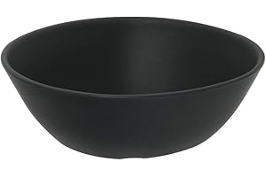 Carlisle FoodService Products Ridge Reusable Plastic Bowl for Home and Restaurant, Melamine, 22 Ounces, Slate