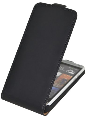 Suncase Flip-Style Leather Case for HTC One Mini Black