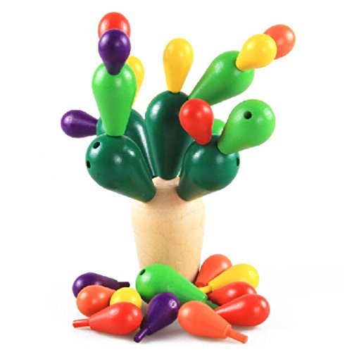 Balancing Puzzle Fun Toy Baomabao Wooden Disassembly Assembly Building Block Cactus Toy