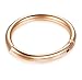 Thunaraz 316L Surgical Steel Nose Hoop Ring Septum Clicker Ring Hinged Clicker Seamless Segment Helix Daith Cartilage Lip Piercing Rose Gold