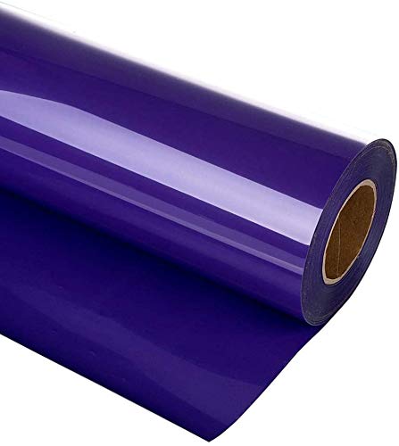 HIKENRI Heat Transfer Vinyl Bundle 12" x 10' Feet Rolls, HTV for Silhouette Cameo Easy to Cut & Weed, DIY Heat Press Design for T-Shirt, Clothes, Hats and Other Textiles (Purple) — image 1