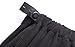 Foucome Women's Over The Belly Super Soft Support Maternity Leggings Gray&Black