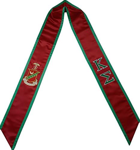 The Sash CompanyKappa Sigma | K-Sig | Red/Green Graduation Deluxe Embroidered Stole [Made in USA] - 100% Polyester Unisex Graduation Sash and Stole | 72” Long