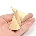 Natural Wood Cone Ring Holder Jewelry Display Stand 3 Pcs Different Sizes