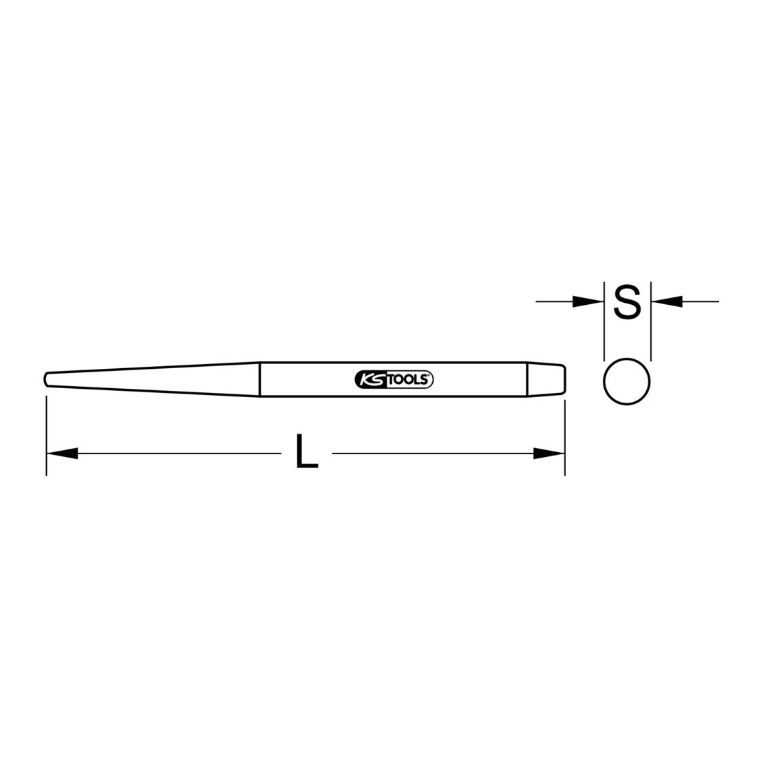 KS Tools Connecting 1292176 Fit Mandrel, 37 mm, Clear - Image 3
