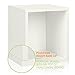 Way Basics Cube Plus Cubby Organizer (Tool-Free Assembly and Uniquely Crafted from Sustainable Non Toxic zBoard Paperboard), White