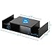 FITUEYES Wooden Adjustable Monitor Riser with Storage 2 Shelves Desktop Organizer DT306001WB