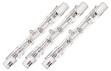 Pack of 3, 75W Double Ended Halogen Light Bulb 78mm 130V 75 watt