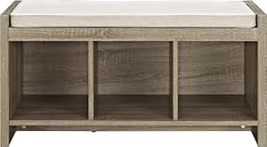 Amazon.com: Altra Penelope Entryway Storage Bench with Cushion, Sonoma