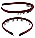 Girls/Women Mixed Color Plastic Teeth Comb Hair Hoop Hairband Headband Headwear Accessory Set of 6