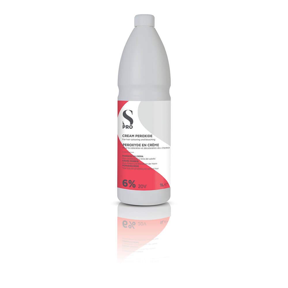 S-PRO Cream Peroxide 6%/20V 1L (Salon Services), Ivory