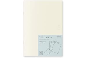 DESIGNPHIL Midori 15305006 Notebook, MD Notebook, Light, A5, Square Ruled, Set of 3, A