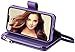 FLYEE Compatible with iPhone 11 (6.1 inch,2019 Release),Detachable 2 in 1 case Fit Car Phone Mount Magnet Closure Premium Leather Zipper Purse 8 Card Slots Flip Cover with Wrist Strap-Purple