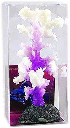 Leowow Artificial Resin Coral Aquarium Fish Tank Landscape Decoration Aquatic Plant - Purple