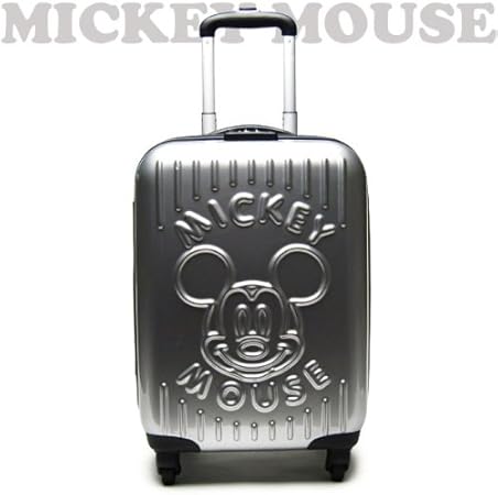 Amazon 115cm ジッパーキャリー キャリーバッグ スーツケース かわいい ダークグレー フェイス ミッキーマウス ディズニー トラベル用品 バッグ 財布 おもちゃ