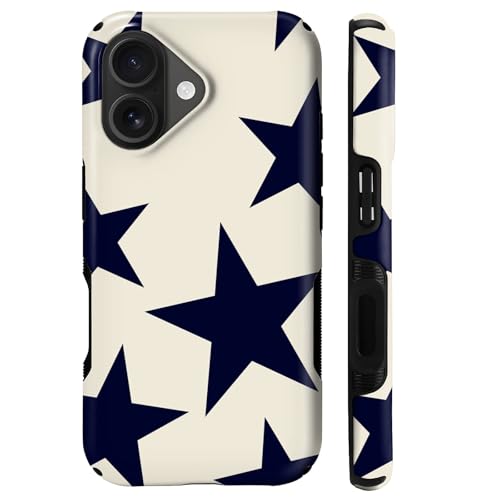 Yuning419 Compatible with iPhone 17 Case, Compatible with MagSafe, Shockproof Soft TPU and Hard PC Protective Phone Case for Women Girls, Retro Stars Celestial Navy Y2K Aesthetic at Amazon
