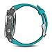 Garmin fēnix 5s, Premium and Rugged Smaller-Sized Multisport GPS Smartwatch, Silver/Turquoise