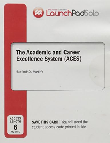 Launchpad Solo for Aces (Academic and Career Excellence System - Six Month Access) Printed Access Code – 21 Aug. 2015