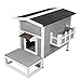 Petsfit Large Outdoor Cat House Waterproof, Outside Feral Cat Shelter with Escape Door & Stair Weatherproof