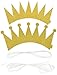 SIFAN 12 Piece Birthday Crown Hats, Gold