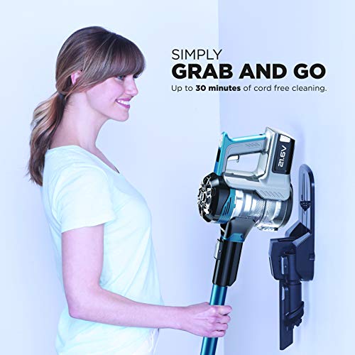 EUREKA NEC222 HyperClean Cordless Vacuum Cleaner, Deep Ocean , Blue