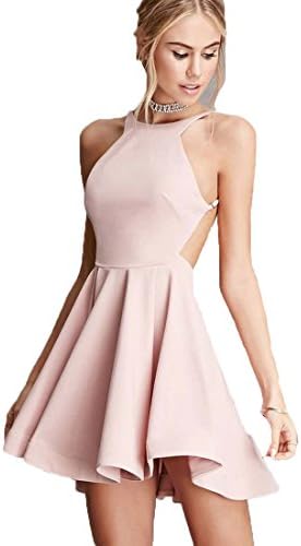 QueenBridal Simple 2018 Pink Backless Off Shoulder Bridesmaid Dresses Short