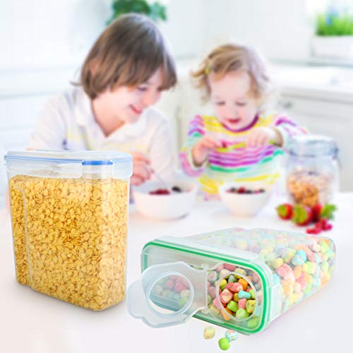 Cereal Container,MCIRCO Food Storage Containers,Airtight Flour Containers Keeper Set of 4 - Thumbnail 6