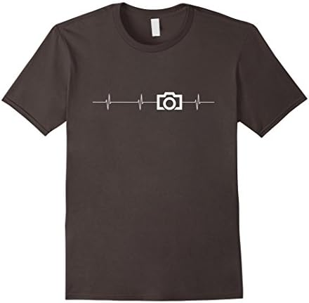 Men's Photographer Heartbeat Tshirt XL Asphalt