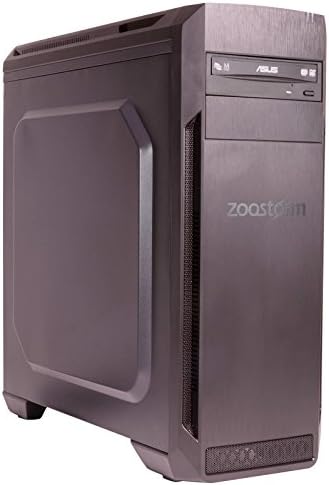Zoostorm Voyager Desktop PC (Black) - (Intel Core i7-7700, 8GB RAM, 1TB HDD, 4GB Nvidia GTX 1050Ti Graphics, DVD/RW, Wi-Fi, Windows 10 Home)