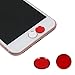 BLLQ Compatible with iPhone7 Home Button Sticker Support Fingerprint Indentification Touch ID RED RED Home Button Sticker Compatible with iPhone 7 iPhone 7 Plus RED iPhone 6 6S Red