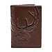 HOJ Co. Deer Trifold Wallet | Full Grain Leather | Men's Leather Trifold Wallet | Deer Wallet | Outdoors Wallet | Hunter Gift