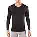 Lapasa Men’s 2-PACK Thermal Shirts Crew Neck Tops Fleece Lined Base Layer for Winter Traveling Ski M09