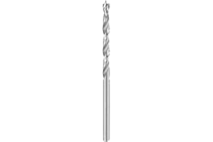HARFINGTON Brad Point Drill Bit 2.5mm(3/32") Dia Straight Round Shank Drill Metric Brad Point Spiral Twist Drill Bits for Carpenter Woodworking Plastic Rubber