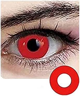 Halloween Color Change Pair Parties Cosplay Colorful Makeup Dress Up Costume Accessory Style(Red)