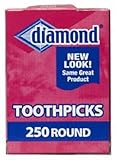 Diamond Round Toothpicks, Pack of 750